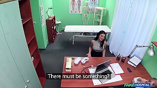 Mature brunette Jasmine Jae with big fake boobs fucked by her doctor
