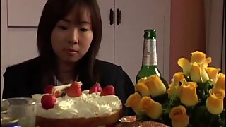 Японки момиче празнуват със секс